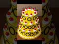 yellow Cherry 🍒 Cake in 7 Sec |200% Loop design #shortsvideo #howtomakecakecreamathome