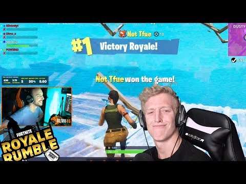 TFue Clutch con 120 di ping durante la Rumble Royale W/Pow3r e Dimo_X