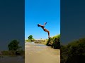 l can back flip in this canel #sports #viralsports #longjump #usa