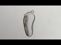 How to draw 3d waterdrops   easy footprint water drops  mitul krishna arts