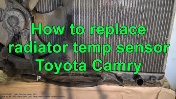 How to replace radiator temp sensor Toyota Camry Automatic transmission. Years 1991 to 2017