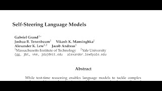 [QA] Self-Steering Language Models