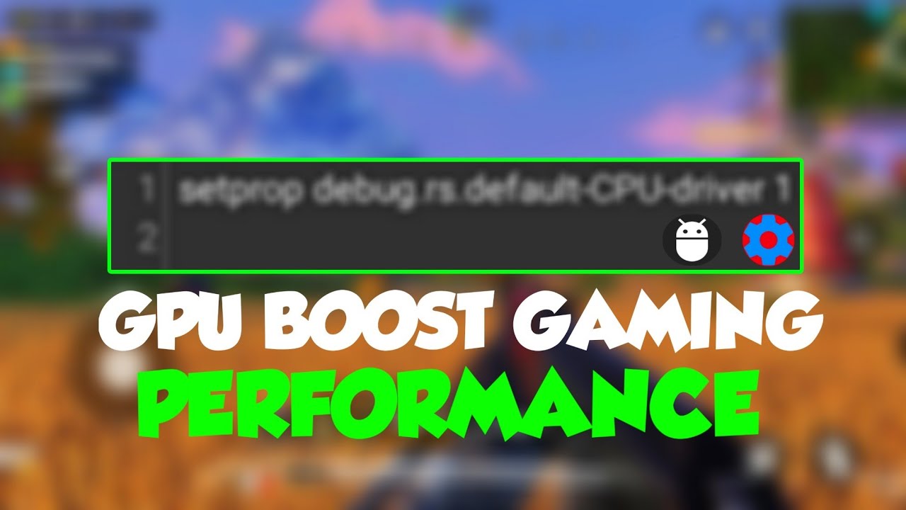 SetEdit código gpu performance for setprop ladb - YouTube
