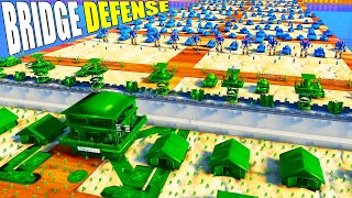 Largest ARMY MEN Bridge Battle DEFENSE Ever... - Attack on Toys screenshot 5