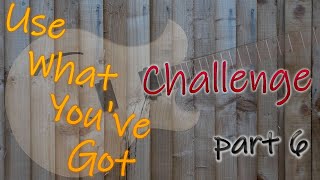 Use What You've Got Challenge - guitar from a fence 6 - body strengthening, fretboard, bridge