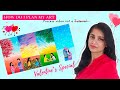 How Do I Create My Own Art | Step By Step Guide | Valentine Day Special Art | Acrylic Painting