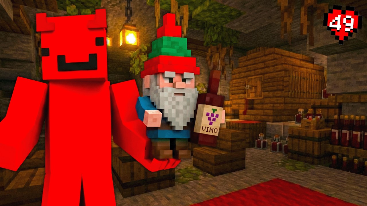 HO TRASFORMATO UNA GROTTA NELLA CANTINA VIP!! MINECRAFT VANILLA EP.49