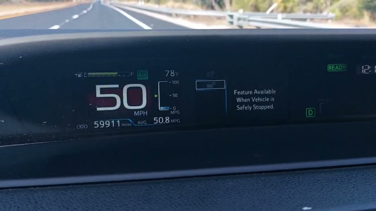 2019 Toyota Prius L Eco 0-60mph acceleration.
