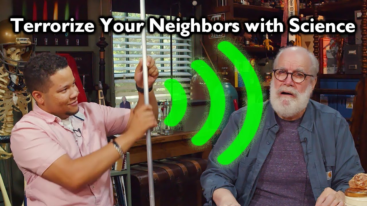 Science Prank - The Howling Rod // Aluminum Rod Resonance Science Demonstration