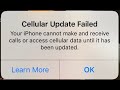 Fix An Update Is Required To Use Cellular Data On This iPhone