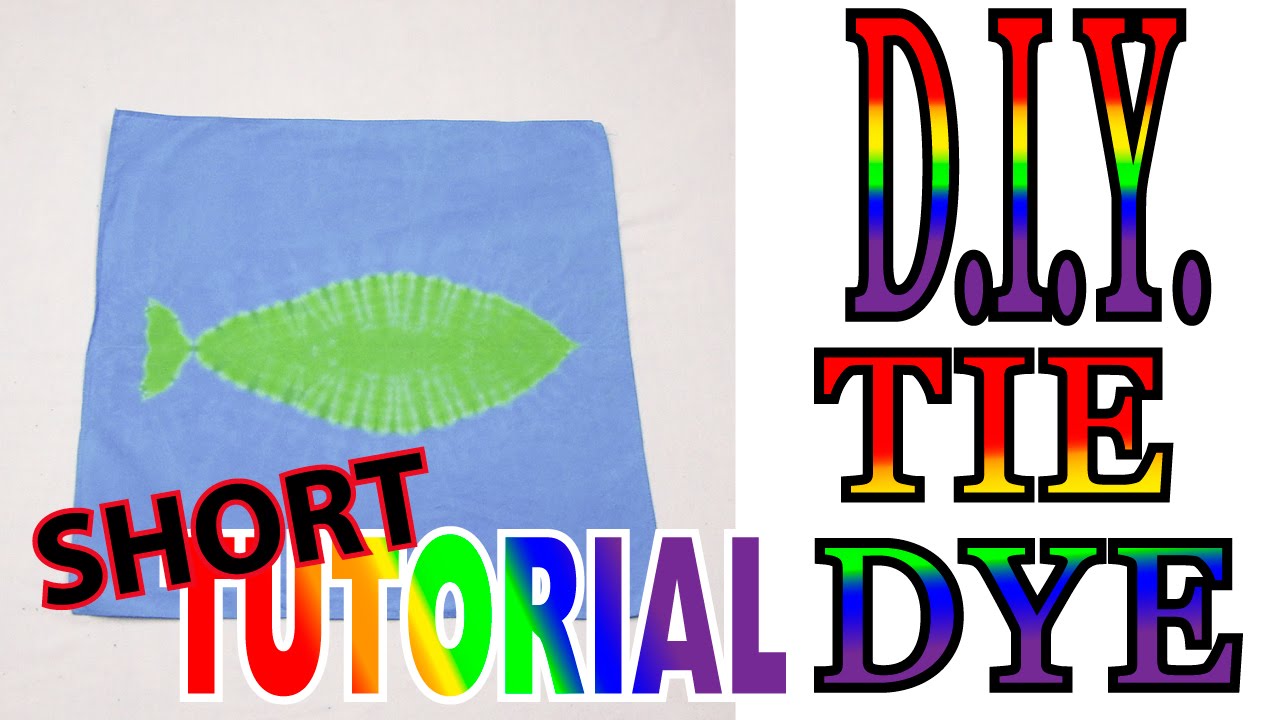 DIY Fish Tie Dye [Short Tutorial] #59 - YouTube