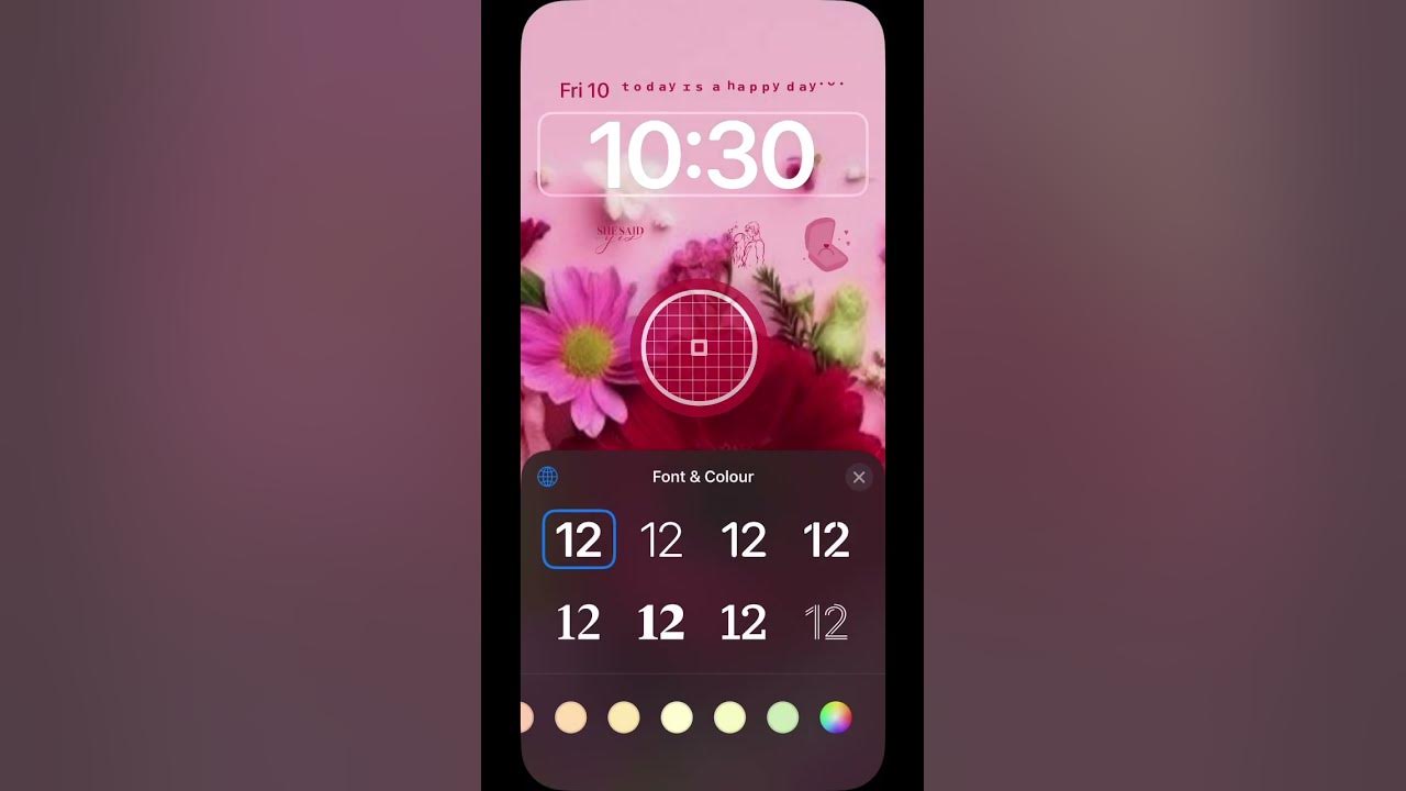 how-to-change-font-color-on-ios-16-lock-screen-ios16-ios16features