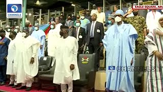 APC Primary: Buhari, Osinbajo, Tinubu, Presidential Aspirants, Others Arrive Eagles Square