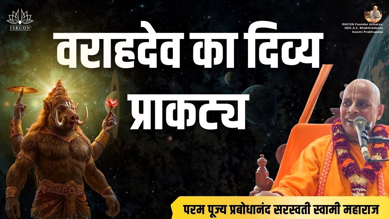 वराहदेव का दिव्य प्राकट्य | Varaha Dwadashi | ISKCON Rohini | HH Prabodhanand Saraswati Swami 