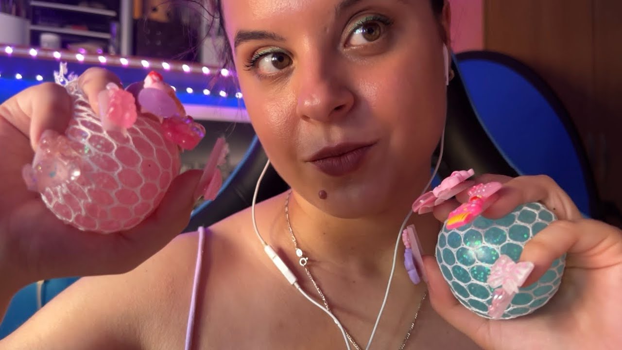 ASMR focus on me y periférico con uñas kawaii XXL 🦋💅🏽