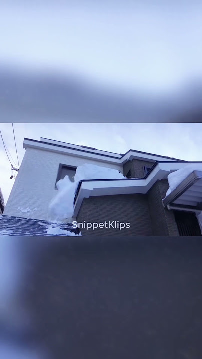 Watch Massive Snow Slides Off The Roof. So Satisfying!