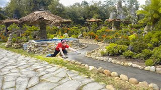 Build Road From Farm Gate To Stone LOG CABIN  How To Concrete Road Strip | Đào Daily Farm