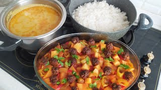 45 Dakikada 3 Çeşit İftar Yemeği Menüsü 🤤 Çorba Fırında Ana Yemek Tane Tane Pilav