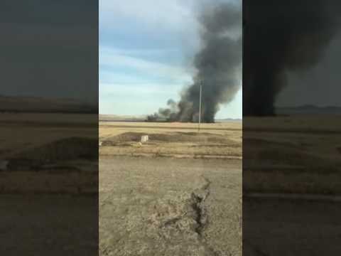 Пожар около жилого сектора в Краснокаменске. 31 марта