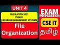 File Organization in DBMS Made Easy 🔥 | CS3492 Unit 4 | Anna University Exam Prep