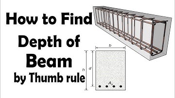 How to find Depth of Beam by Thumb rule?Civil Engineering Videos