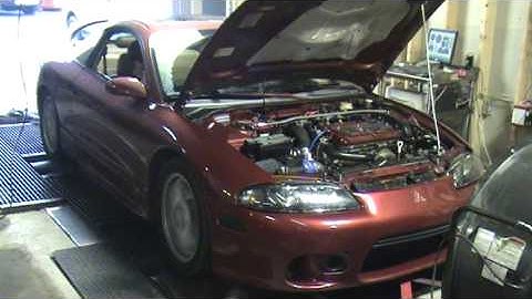 2g Mitsu Eclipse GSX AWD evoIII 16g Tial external 313awhp 22psi run1