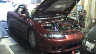 2g Mitsu Eclipse GSX AWD evoIII 16g Tial external 313awhp 22psi run1