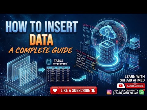 How to Insert Data into SQL Tables (INSERT INTO Statement) | SQL for Beginners - Part 3