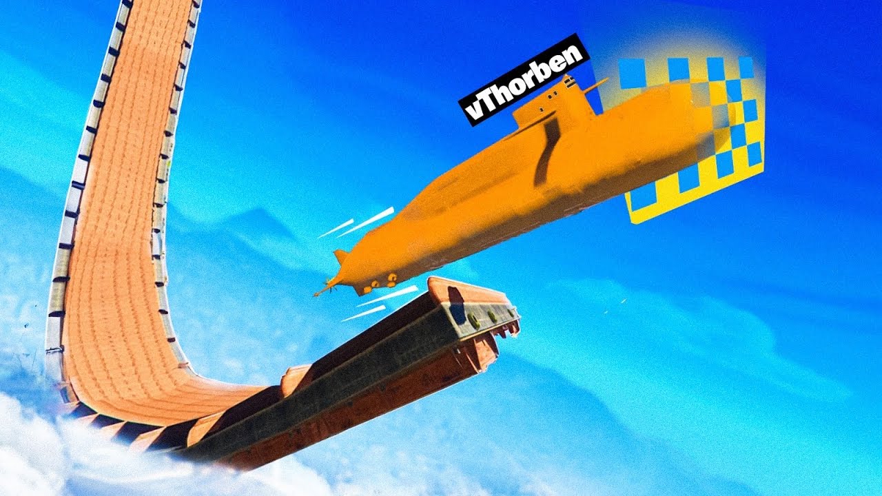 MEGA Ramp Met Het GROOTSTE Voertuig In GTA 5!