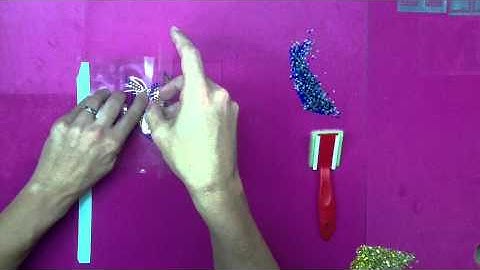 How To Make A Multicolor 3 Color Sticky Flock Rhinestone Transfer