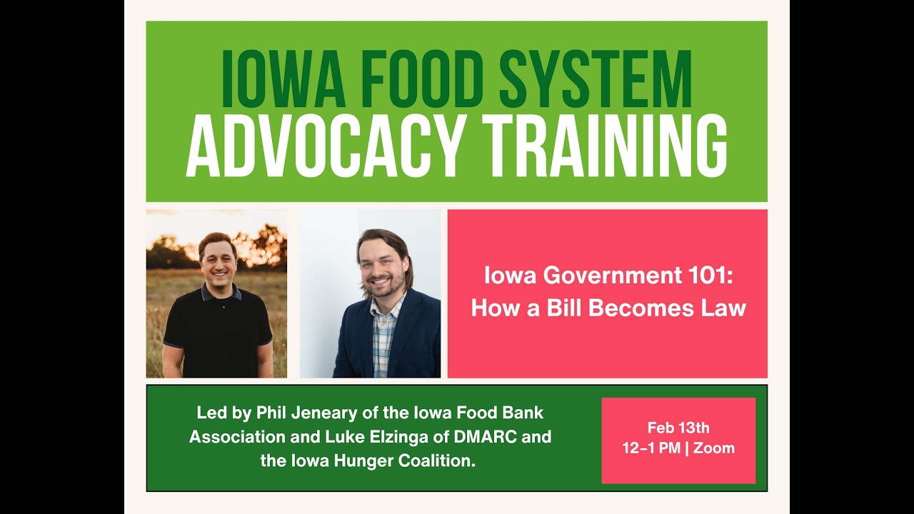 Iowa Government 101: How a Bill Becomes a Law with Phil Jeneary and Luke Elzinga.