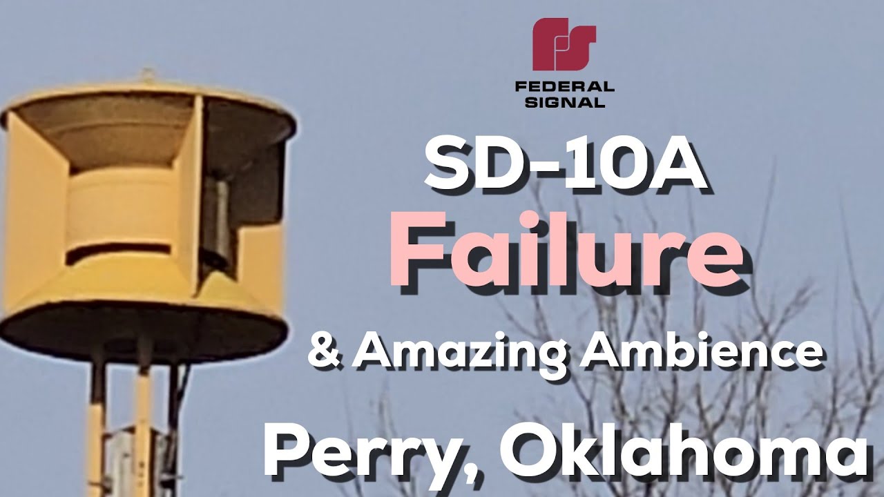 Federal Signal SD-10A | Failure & Amazing Ambience | Perry, Oklahoma