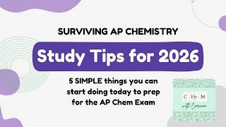 Start prepping for the AP Chem exam with @chemwithcorinne118 