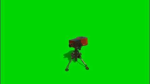 TF2 Engineer + Level 1 Sentry Gun Greenscreen
