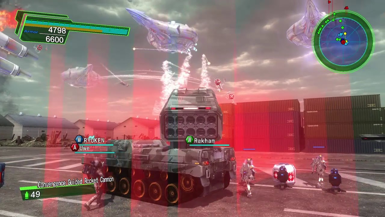 EDF Earth Defense Force 4.1 Online Mission 60 Transport Ship Surprise Attack AR Inferno
