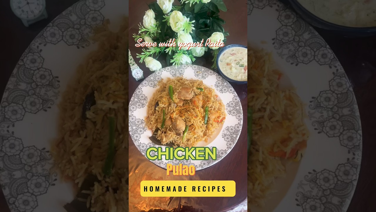 Pudina (Mint) Chicken Pulao Recipe | 