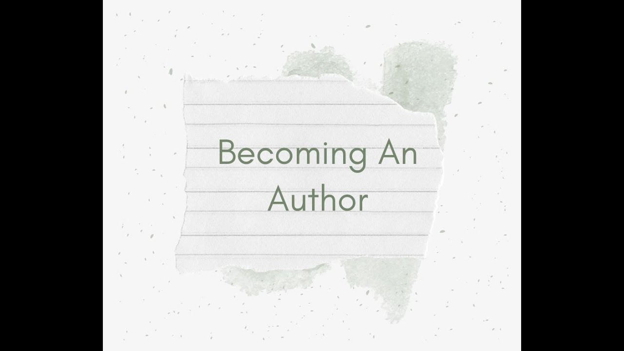 Podcast #1-Becoming An Author