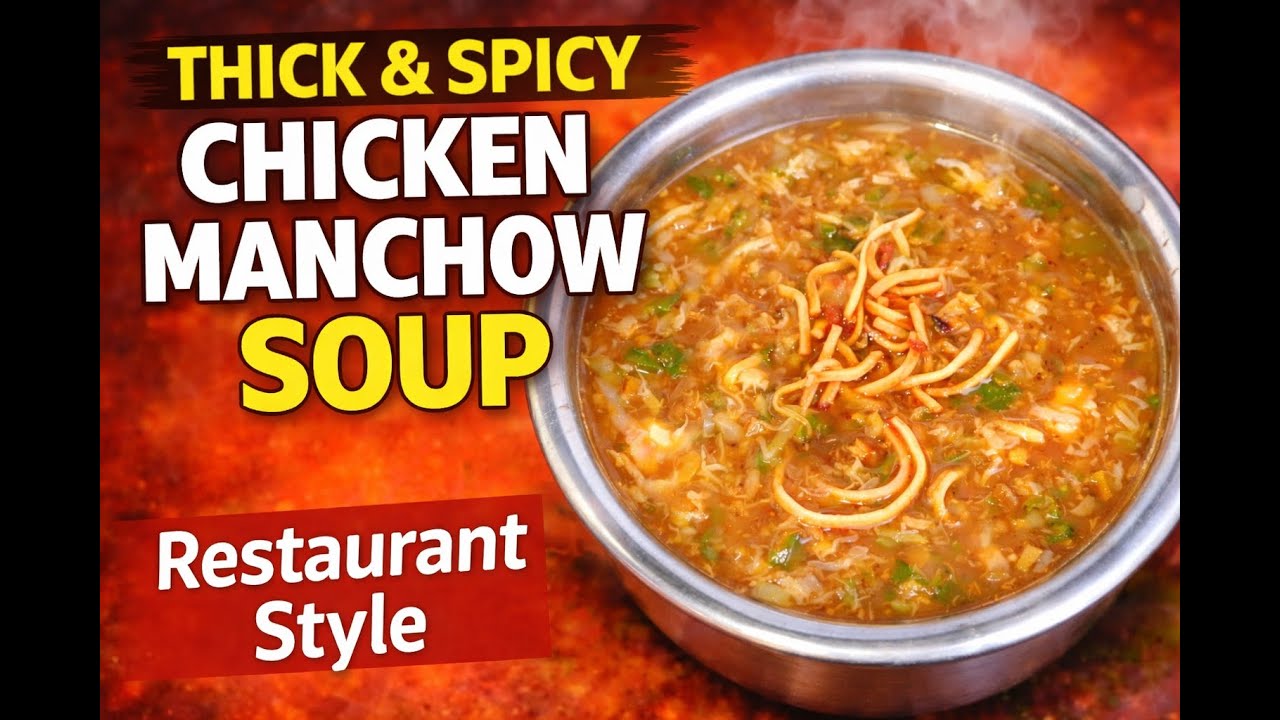 Winter Special Chicken Manchow Soup Recipe | Street-Style Thick & Spicy Soup at Home