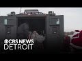 Southfield police load up armored vehicle with toys for kids in need