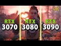 RTX 3070 vs RTX 3080 vs RTX 3090 // 4K