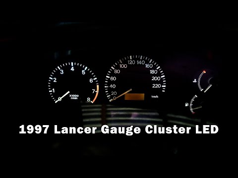 1997 Lancer gauge cluster cleaning and change LED bulbs | TAGALOG