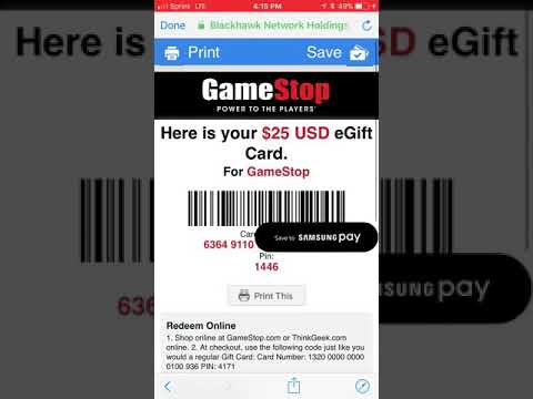 How To Redeem Gamestop Gift Card Online