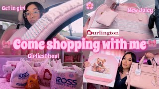 COME GIRLY SHOPPING WITH ME | Ulta, Marshalls, Burlington, \& Ross + haul (the cutest pink finds!!)