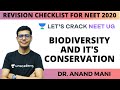 Revision Checklist for NEET 2020 | Biodiversity and it's Conservation | Dr. Anand Mani