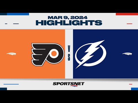 NHL Highlights | Flyers vs. Lightning - March 9, 2024