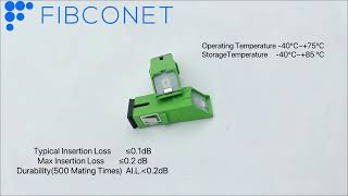Fiber Optic Scapc Adapter With Angled Shutter Type