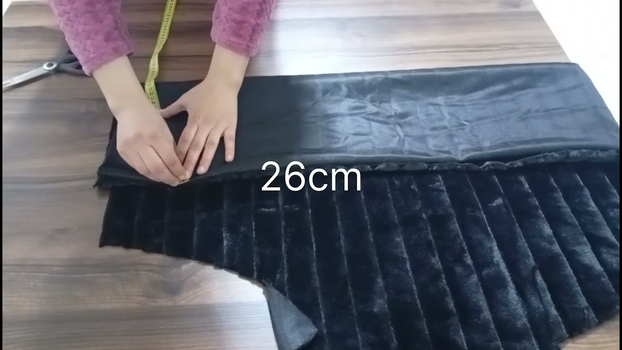 تفصيل معطف فورير بكول شال والتبطين🧵🥼شرح مبسط