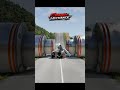 Pickup Truck vs Bollards 💥 BeamNG Drive #shorts