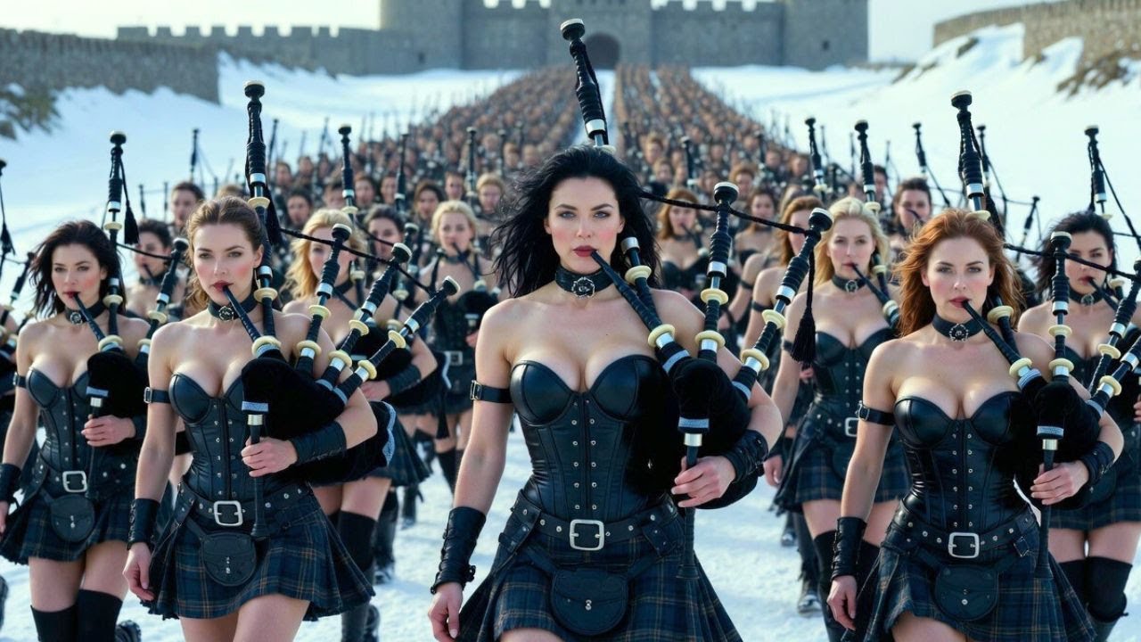 Legion of Bagpipes | Scottish Women Marching in Kilts | Epic Celtic Music
