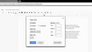 This video shows how you can change the page margin size in a google
docs document from drive. your will learn to make smalle...